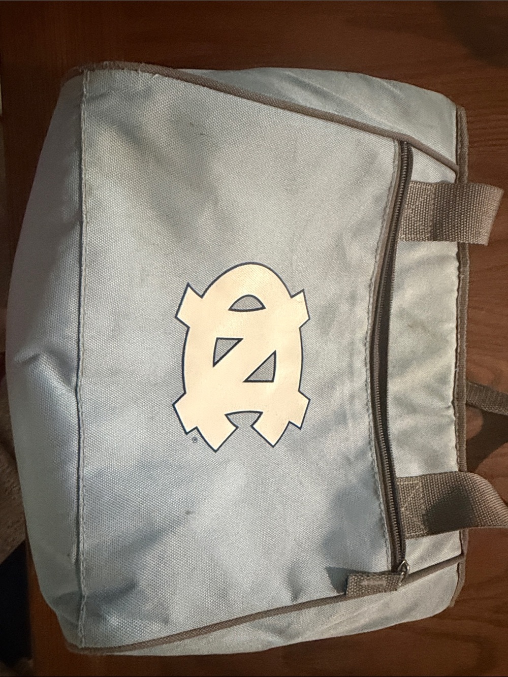 Light Blue Canvas Mens Toiletry Bag with Logo